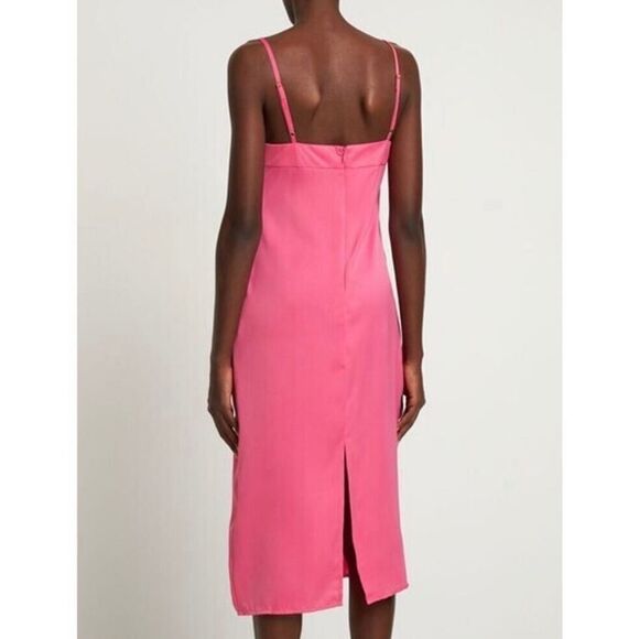 WeWoreWhat cowl satin midi dress pink - Picture 2 of 5